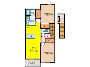 サンクレメントＣの物件間取画像